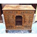 A William & Mary and later altered oyster veneered chest