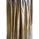 Mocha slub silk curtains