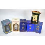 Six Bell's Scotch whisky 70cl Wade decanters with contents