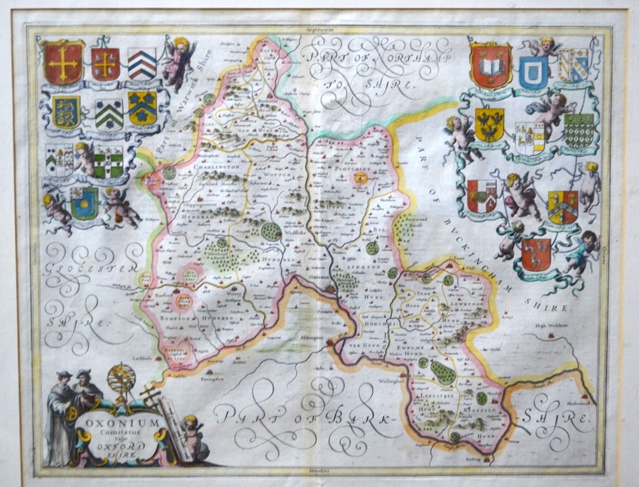 A 17th century county map engraving - Image 2 of 4