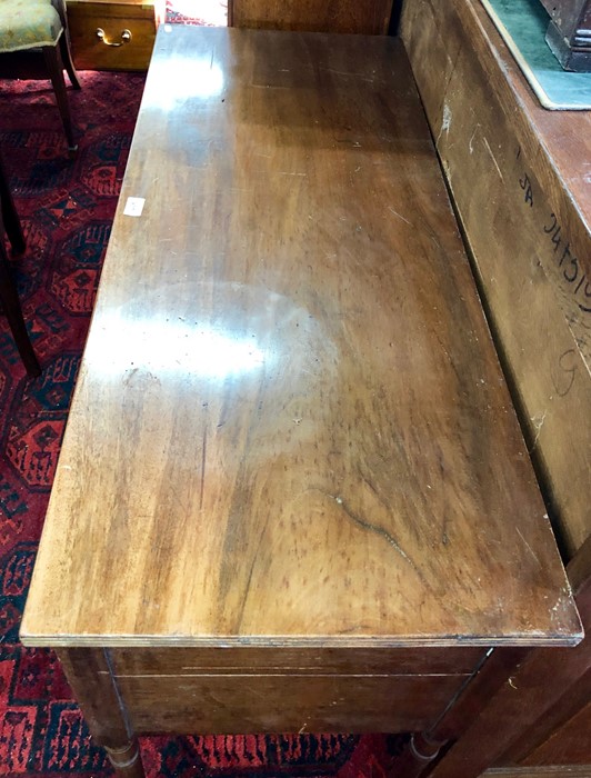 A19th century inlaid mahogany five drawer small side table - Image 2 of 2