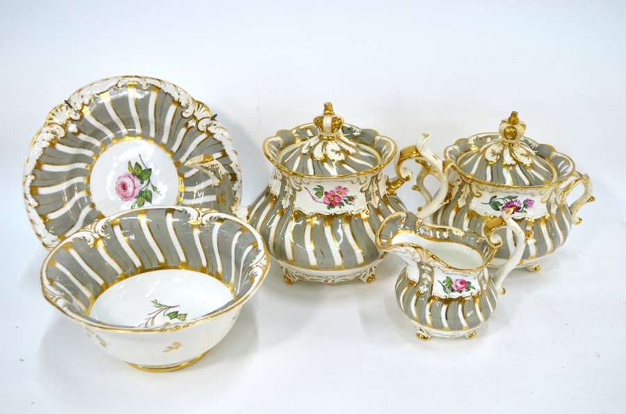 A Victorian Rockingham part tea/coffee service - Image 4 of 8