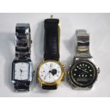 Three gentlemen's wristwatches