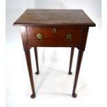 A George III mahogany side table