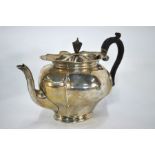 A silver teapot, John Round & Son Ltd