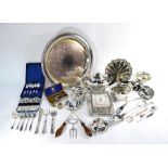 Assorted silver and epns wares