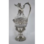 A 19th century French urn-shaped claret jug