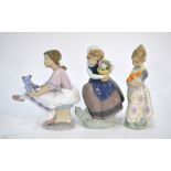 Three Lladro figures