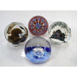 Three Selkirk paperweights and a Perthshire example