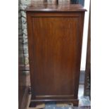 A late Victorian mahogany single door cabinet