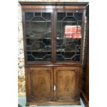 A 19th century mahogany library bookcase