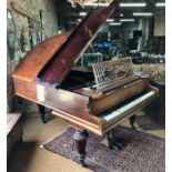 C Bechstein rosewood cased baby grand piano