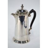 An Edwardian silver hot water jug, Martin Hall & Co, Sheffield 1901
