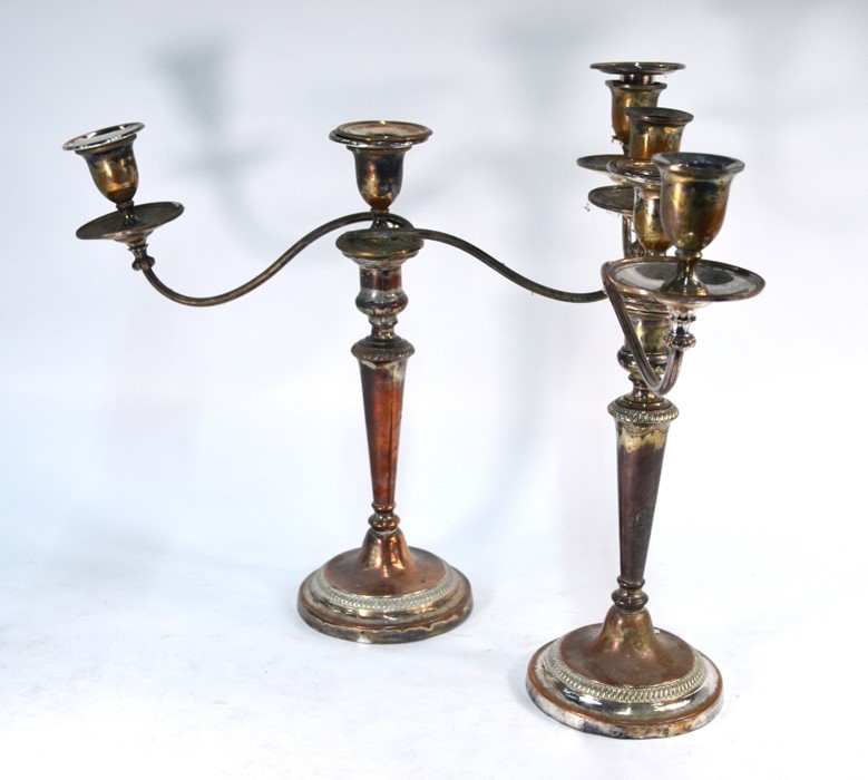 Old Sheffield plate candelabra