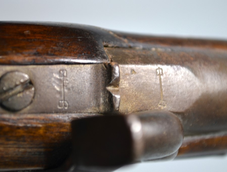 An Indian flintlock pistol and a percussion pistol - Image 4 of 4