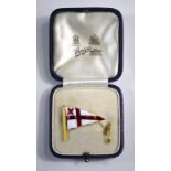 A Royal Yacht Club enamel and gold badge