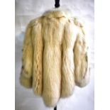 Bill Gibb white fox fur jacket