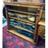 A Victorian mahogany low open bookcase