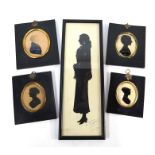 Collection of portrait miniatures and silhouettes