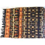 Three Ikat throws