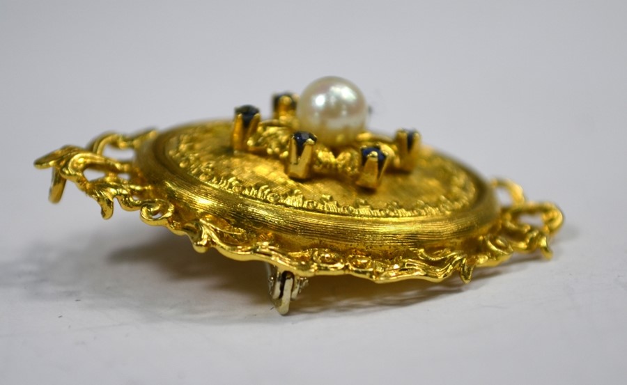 A Victorian yellow gold brooch - Image 3 of 3