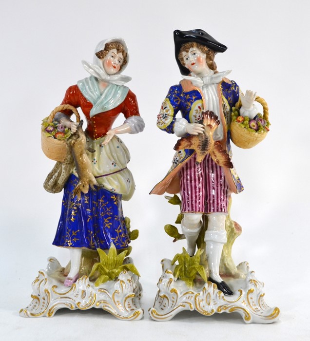 A pair of Naples porcelain figures - Image 2 of 4