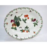 An 18th century Chelsea style, after Hans Sloan, oval dish