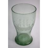 A Continental glass vase