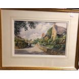 Peter Hodge - Ebrington - near Chipping Campden, watercolour, signed, 22 x 34 cm c/w receipt of