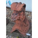 A large composite terracotta dragon ridge tile