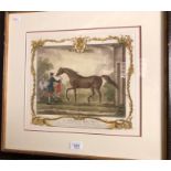 Set of six framed equestrian engravings (6)