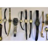 9ct gold Sekonda wristwatch and others