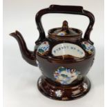 A Victorian bargeware teapot