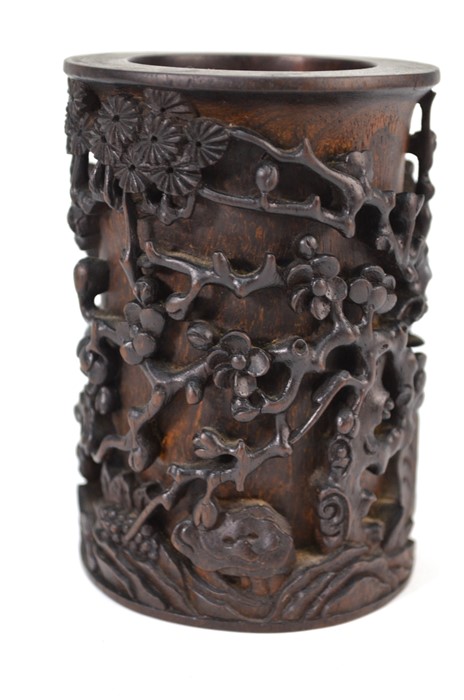 A Chinese bamboo brush pot - Image 7 of 10