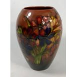 A Moorcroft ovoid 'Spring Flowers' design vase