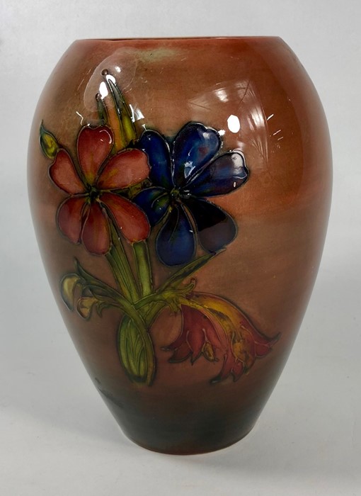 A Moorcroft ovoid 'Spring Flowers' design vase - Image 2 of 3