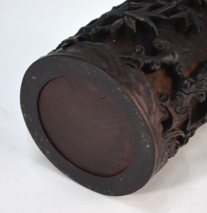 A Chinese bamboo brush pot - Image 10 of 10