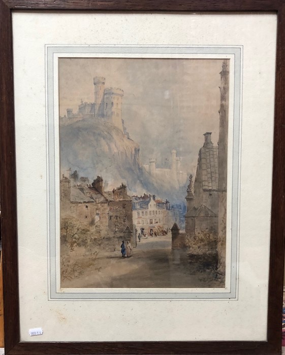 A pair of 19th century watercolour views