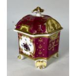 A 19th century French porcelain ink well