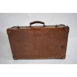 Vintage leather suitcase