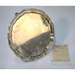 Heavy quality silver salver