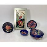 A small collection of contemporary Moorcroft