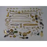 A large collection of costume and fashion jewellery