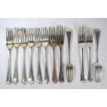 George III silver table forks