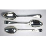 Hester Bateman silver dessert spoons