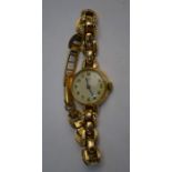 A lady's Tudor Royal 9ct gold wristwatch