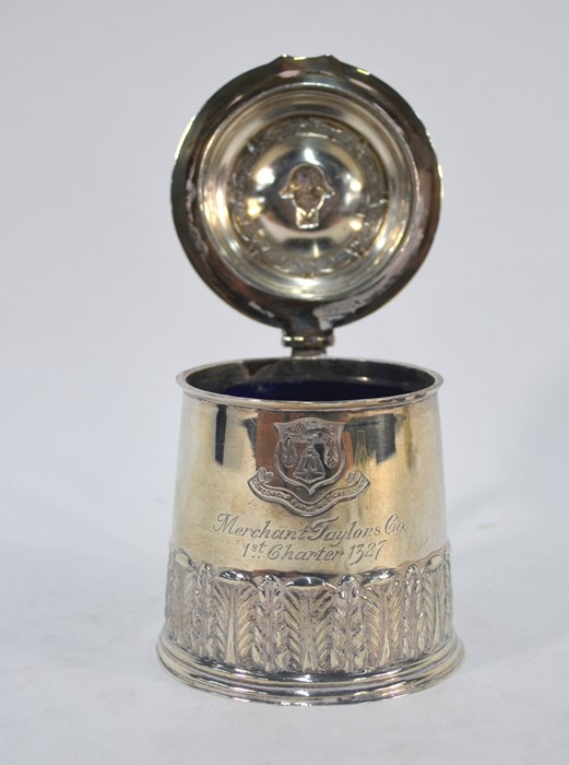 Heavy quality silver mustard pot - Image 3 of 3