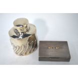 Silver cufflink/snuff box etc.