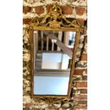 A 19th century gilt framed wall mirror