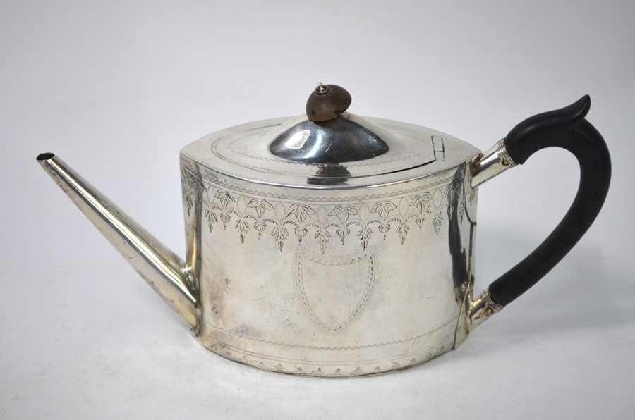 Regency silver teapot